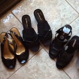 Casual black shoes size 7
